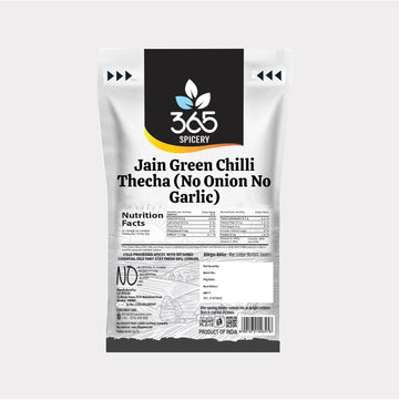 Jain Green Chilli Thecha (No Onion No Garlic)