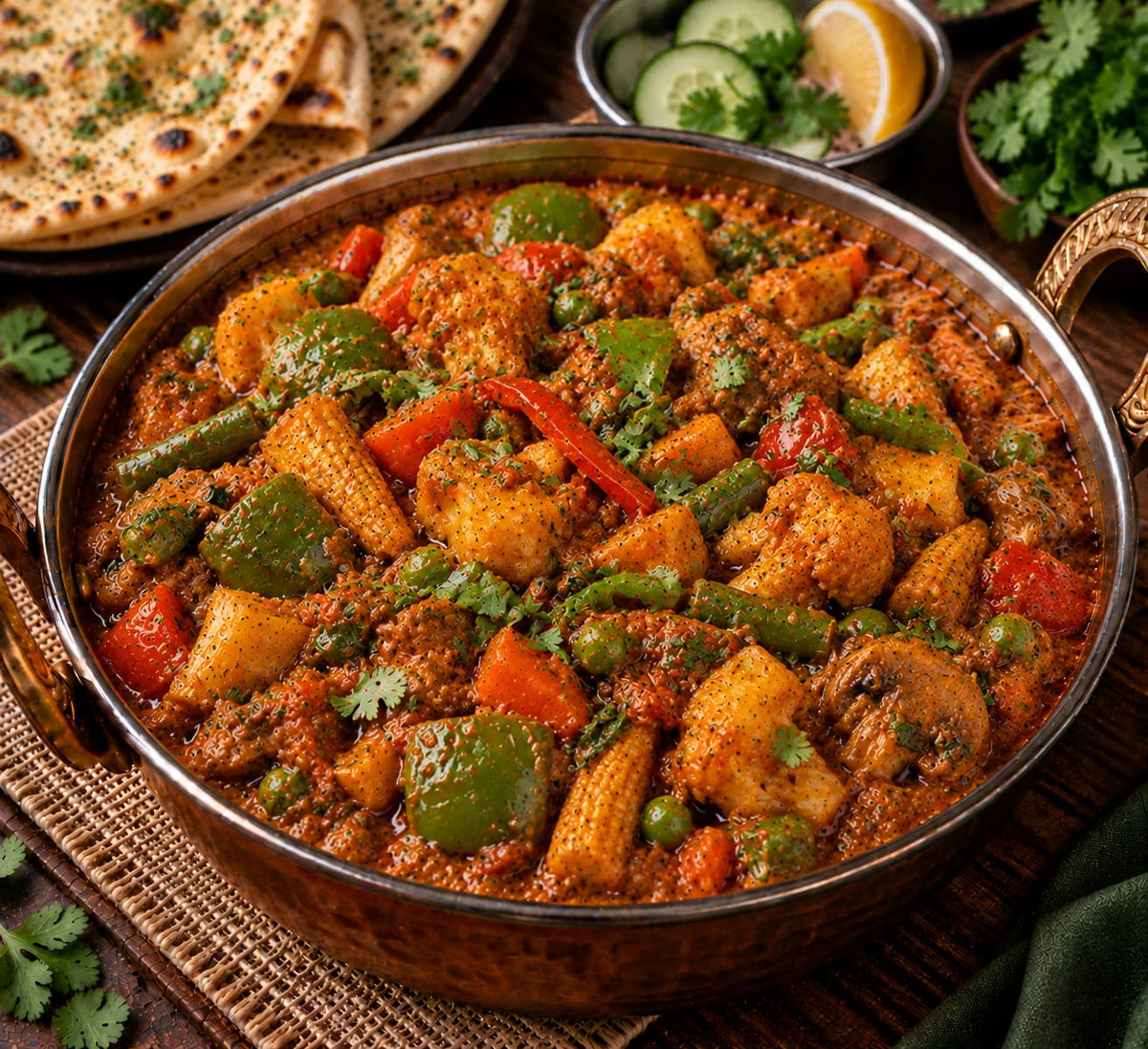 Jain Veg Kadhai Mix | No Onion No Garlic | Jain-Friendly | Traditional Indian Curry Base | Pure | 365 Spicery