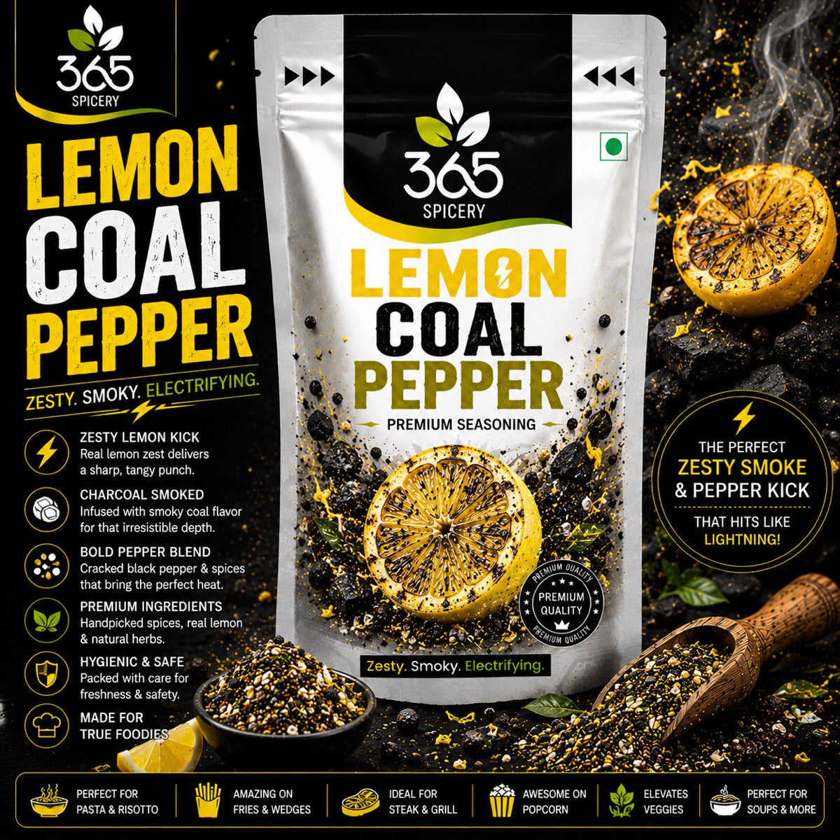 Lemon Coal Pepper
