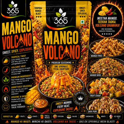 Mango Volcano | Spicy Tropical Fusion Rub | Vegan | No Artificial Colours | Premium Quality | 365 Spicery