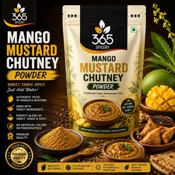 Mango Mustard Chutney Powder | Tangy & Pungent Fusion Dip | Premium Quality | 365 Spicery