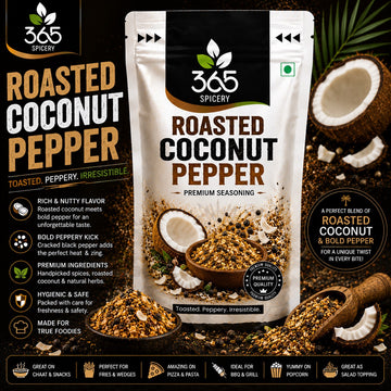 Roasted Coconut Pepper | Nutty Fusion Seasoning | Natural Ingredients | No MSG | Vegan | 365 Spicery