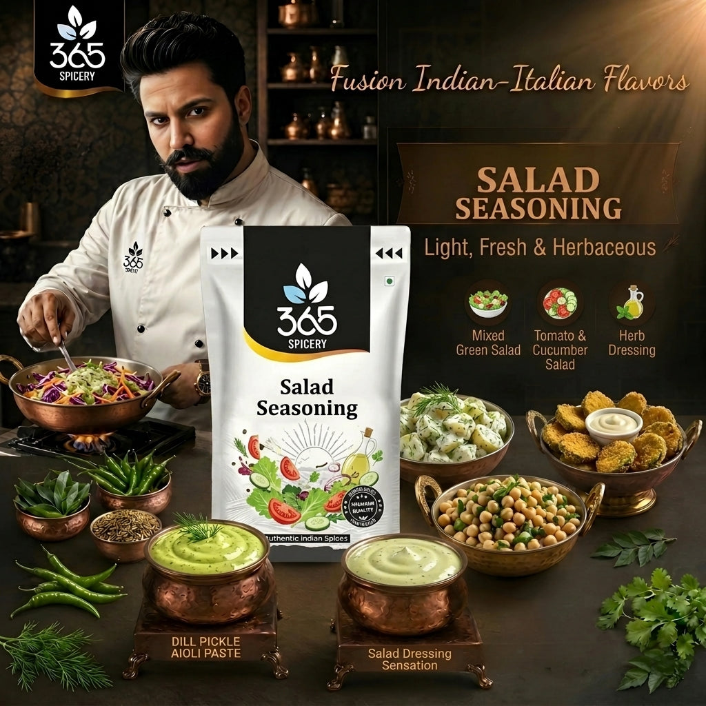 Salad Seasoning | Fresh Herb & Mineral Salt Mix | Vegan | No Artificial Flavours | 365 Spicery