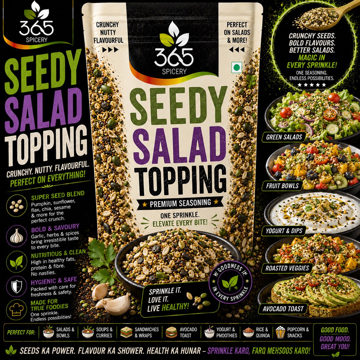 Seedy Salad Topping