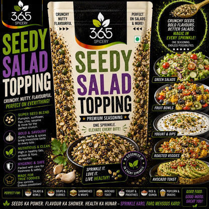 Seedy Salad Topping | Crunchy Superfood Blend | Gluten-Free | No Artificial Flavours | Healthy | 365 Spicery