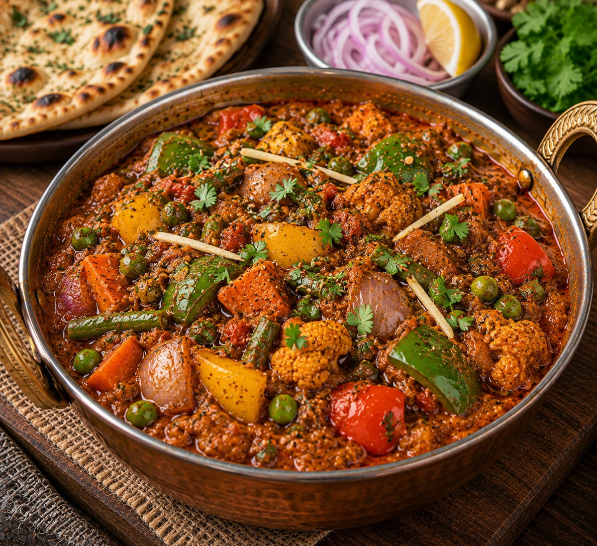 Veg Kadhai Mix | Bold Restaurant Style Curry Base | Vegan | Premium Quality | No Artificial Colours | 365 Spicery