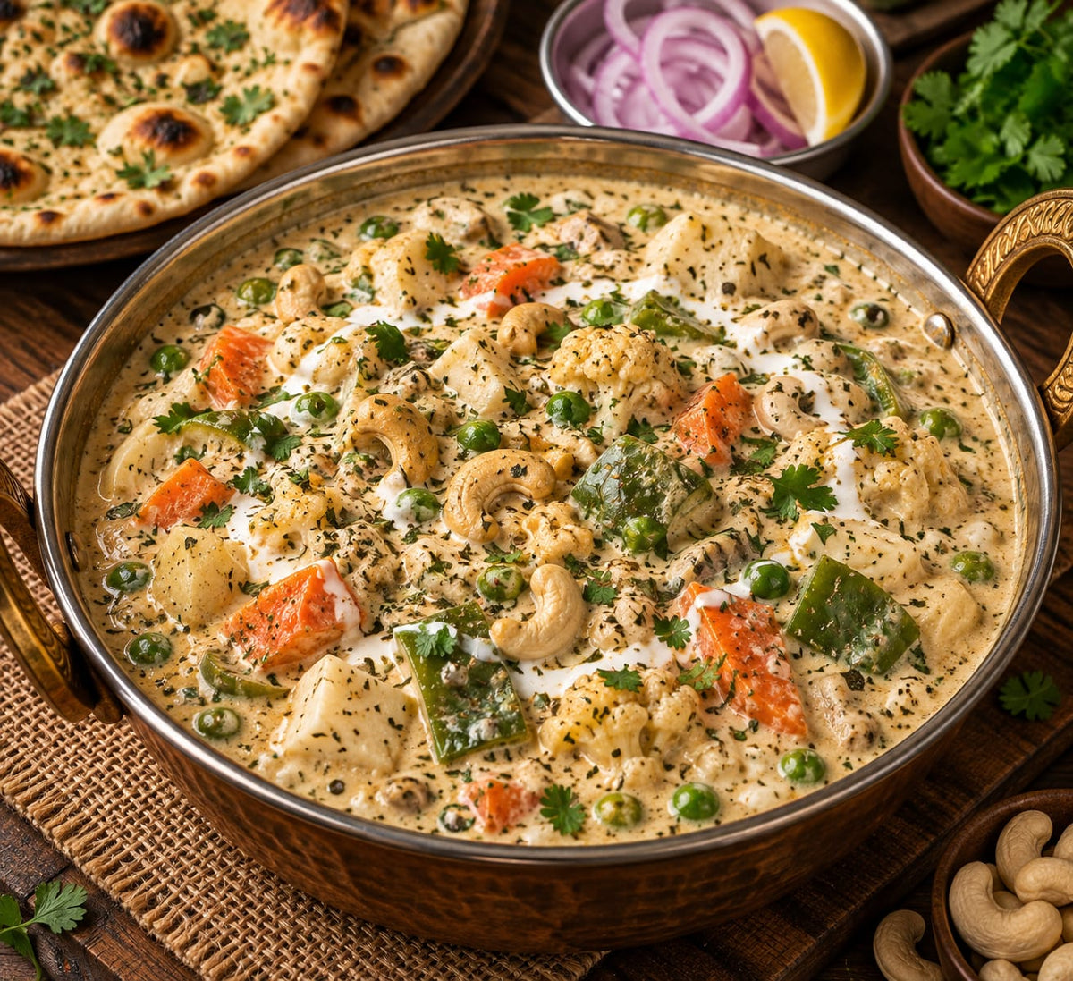 White Gravy Masala Mix | Mild Creamy Cashew Curry Base | Gluten-Free | No Artificial Colours | 365 Spicery