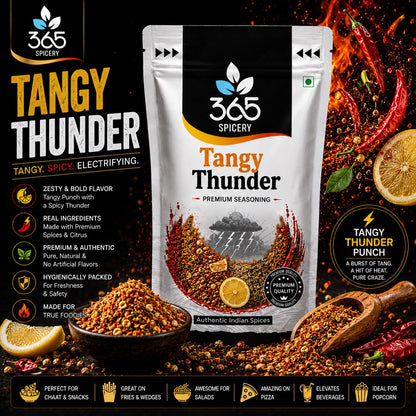 Tangy Thunder | Zesty Spicy Fusion Sprinkle | Natural Ingredients | No MSG | Gluten-Free | 365 Spicery