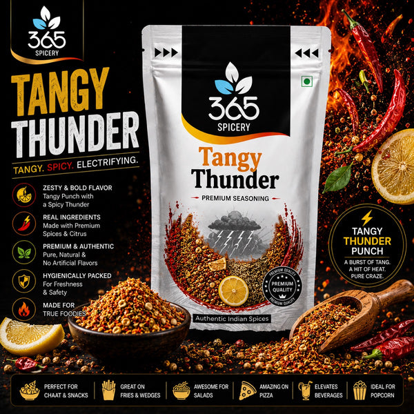 Tangy Thunder | Zesty Spicy Fusion Sprinkle | Natural Ingredients | No MSG | Gluten-Free | 365 Spicery