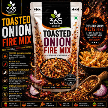 Toasted Onion Fire Mix | Savoury Fusion Crunch | Vegan | No Artificial Colours | No MSG | 365 Spicery