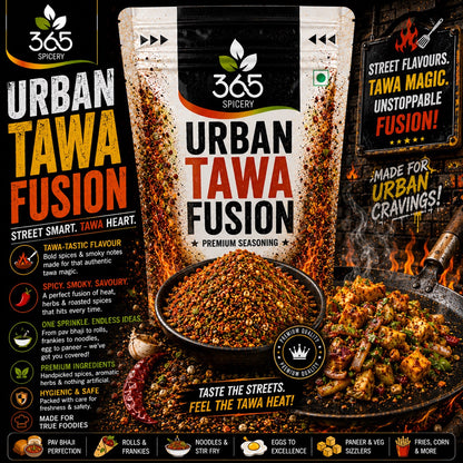 Urban Tawa Fusion | Modern Indian Cooking Spice | Natural Ingredients | No MSG | Vegan | 365 Spicery