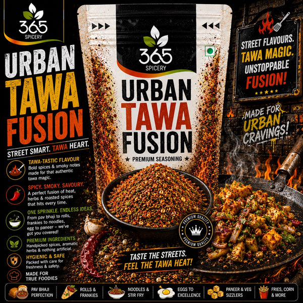 Urban Tawa Fusion | Modern Indian Cooking Spice | Natural Ingredients | No MSG | Vegan | 365 Spicery