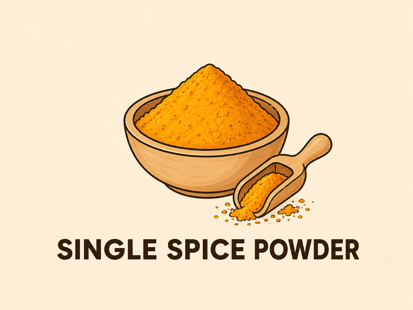 Single spice powders